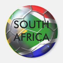 South africa deep groove Soccer ball artwork Magnets