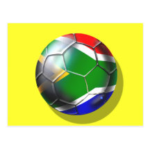 South africa deep groove Soccer ball artwork Post Card