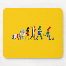 South Africa Evolution of football soccer gifts Mouse Pads