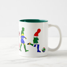 South Africa Evolution of football soccer gifts Mug