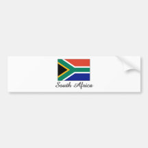 South Africa Flag Design Bumper Stickers
