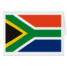 South Africa Flag Greeting Card