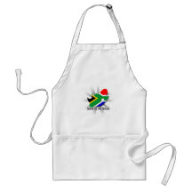 South Africa Flag Map 2.0 Aprons