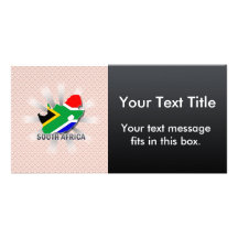 South Africa Flag Map 2.0 Picture Card