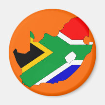 South Africa flag map Fridge Magnet