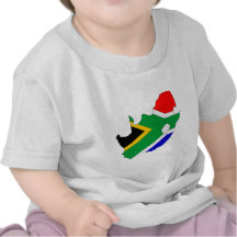 South Africa Flag Map full size T Shirts