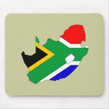 South Africa flag map Mouse Pads