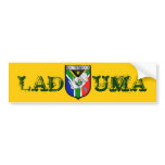 South Africa Laduma Soccer Bumper Sticker bumper stickers