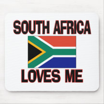 South Africa Loves Me Mouse Pads