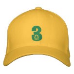South Africa Number 3 Soccer football Cap embroidered hats