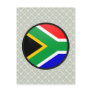 South Africa quality Flag Circle Post Card