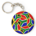 South Africa soccer Ball with Aouth African flag keychains