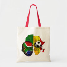South Africa soccer lovers South AFrican flag face Canvas Bag