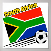 South Africa Soccer Team Print