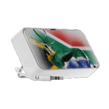 South Africa Springbuck Flag Doodle Speaker