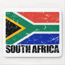 South Africa Vintage Flag Mousepad