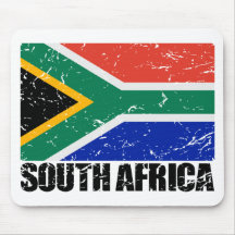 South Africa Vintage Flag Mousepad