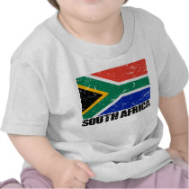 South Africa Vintage Flag Tshirts