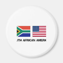 South African American Refrigerator Magnets