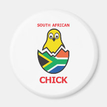 South African Chick Refrigerator Magnet