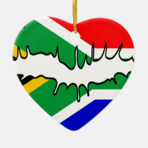 South African Flag Kiss Ornament