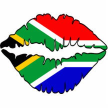South African Flag Kiss Photo Sculpture