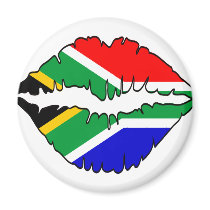 South African Kiss Theme Fridge Magnet
