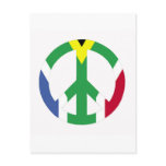 South African peace sign Postcards