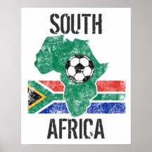 South African Soccer Print
