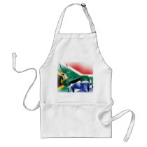 South African Springbock Flag Apron
