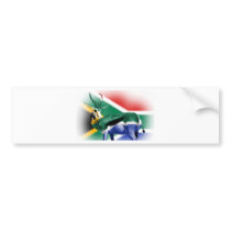 South African Springbock Flag Bumper Stickers