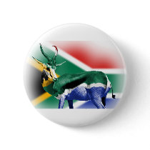South African Springbock Flag Pin