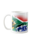South African Springbock Flag mugs