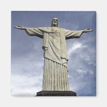 South America, Brazil, Rio de Janeiro. Christ Refrigerator Magnet