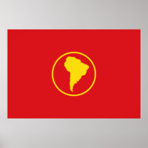South America (Proposal) flag Posters