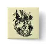 SOUTH ASIAN ART GOD MERMAID BUTTONS