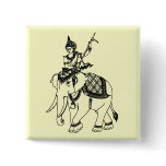 SOUTH ASIAN ART GOD ON ELEPHANT buttons