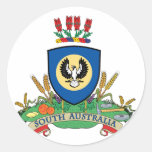 south australia, Australia Round Stickers