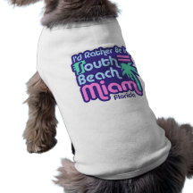 South Beach Miami Dog Tee Shirt