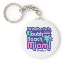 South Beach Miami Keychain