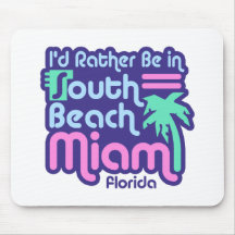 South Beach Miami Mouse Pads