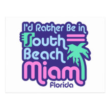 South Beach Miami Post Card
