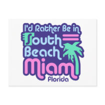South Beach Miami Post Card