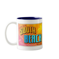 SOUTH BEACH COFFEE MUGS