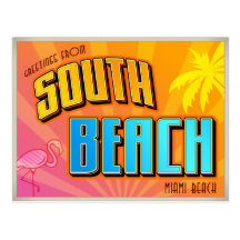 SOUTH BEACH POSTCARD