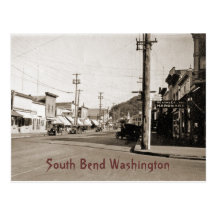 South Bend Washington circa 1925 Postcard