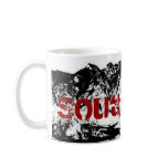 South Butte Black White Red Coffee Mug