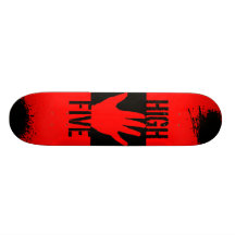 South Butte HIGH FIVE Red Board Skate Board Decks