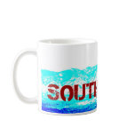 South Butte White, Blue, and Red Coffee Mug