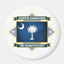 South Carolina Diamond Fridge Magnets